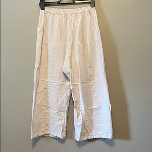 White Wide-Leg Pants